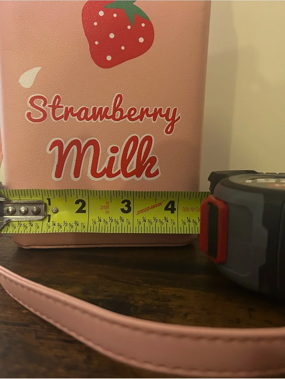Strawberry Milk Crossbody Bag - Pink